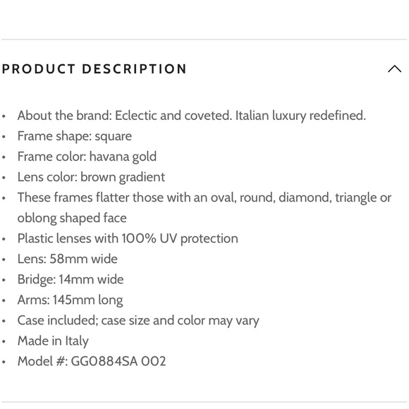 Gucci sunglasses. - Picture 2 of 2